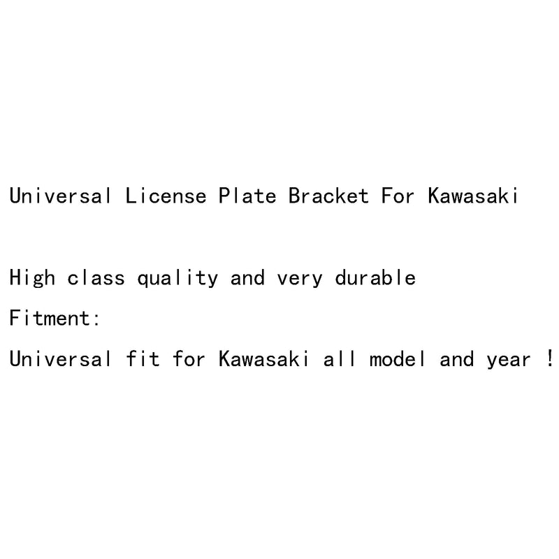 Universelle Kennzeichenhalterung für Kawasaki NINJA 250R ZX6R ZX9R ZX10R ZX12R Generic