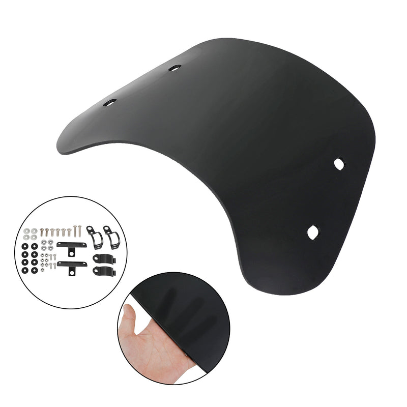 Motorcykel med 28-41mm framgaffel Universal Windshield WindScreen