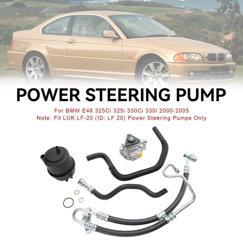 BMW E46 320i 323i 325i 328Ci 328i 330i 2001-2005 servostyringspumpesett