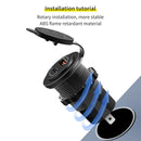 Soporte de extensión de montaje de carga de teléfono Qc4.0 de 60W para motocicleta, negro, genérico