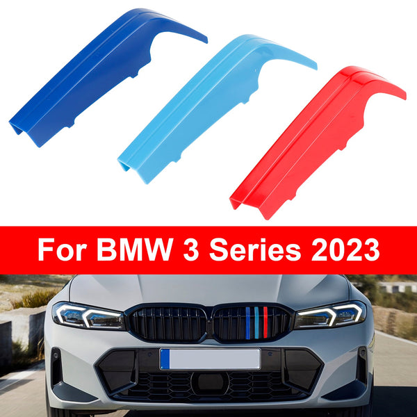Tiras de cobertura da grade do radiador BMW 3 Series 2023 tricolor
