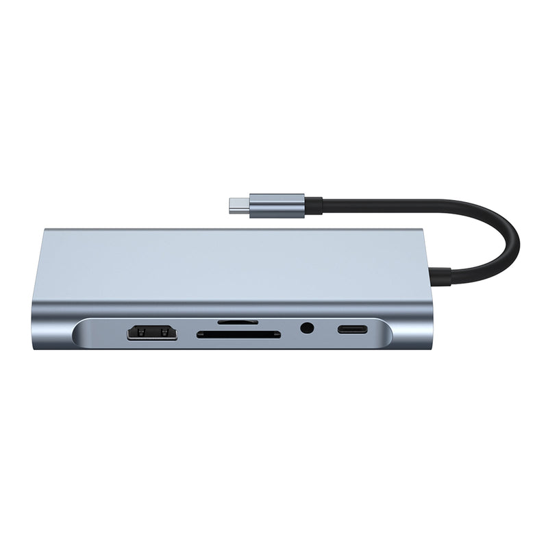 11 in 1 USB-C Type C HD -lähtö 4K USB 3.0 HD Adapter HUB -monitoimitelakka