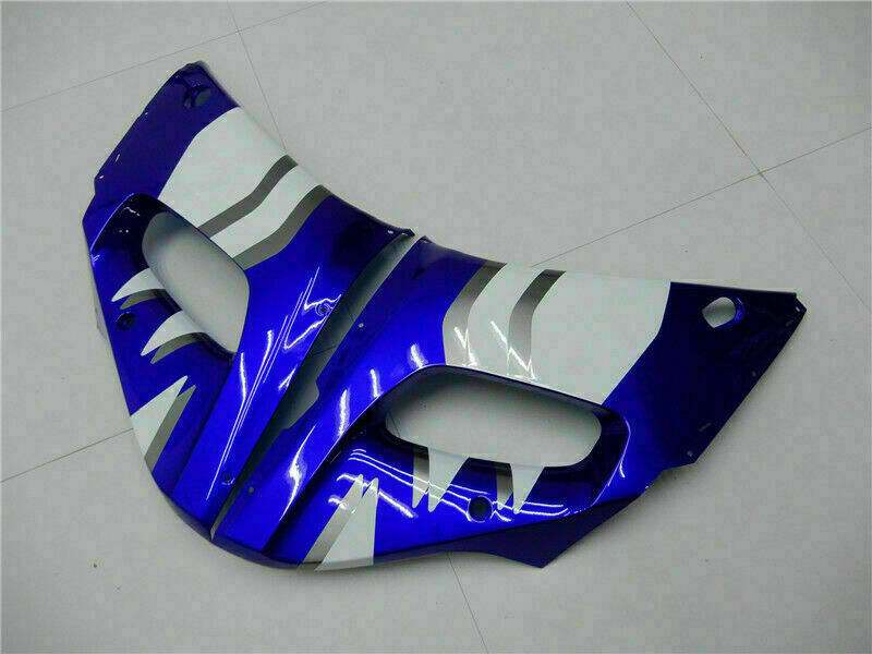 ABS-Einspritzkunststoff-ABS-Verkleidung, passend für Yamaha YZF R6 1998–2002, Blau, Weiß, generisch