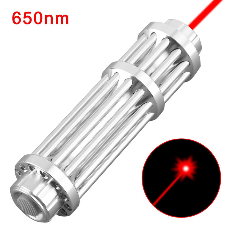 Militær rød laserpeker, 650nm, synlig lys med høy effekt