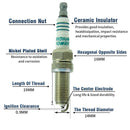 2011–2014 Dodge Avenger 3,6 l V6, 6 Stück Zündspule + Zündkerze UF648