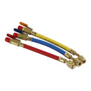 3 stykke R410A ladeslange med kugleventiler til køling, aircondition, HVAC