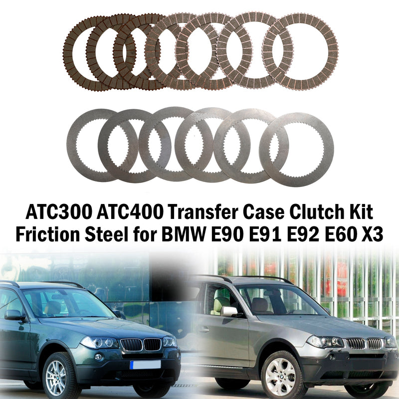 Kit de embrague de caja de transferencia de acero de fricción ATC300 ATC400 para BMW E90 E91 E92 E60 X3