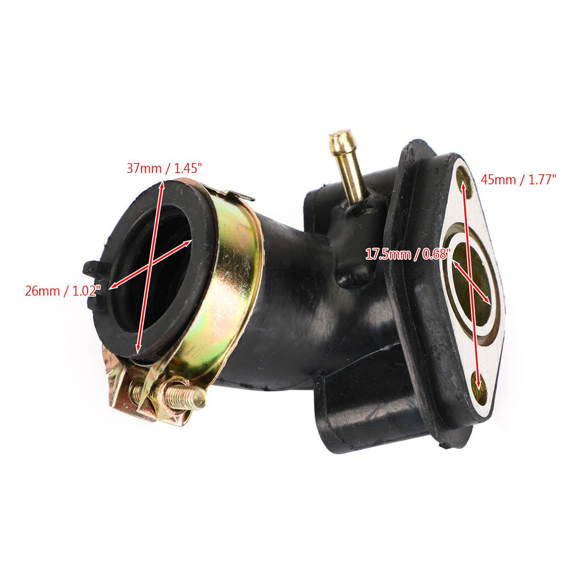 Inntaksmanifold for GY6 Moped Scooter ATV Go Kart Sunl Taotao 50cc 60cc 80cm