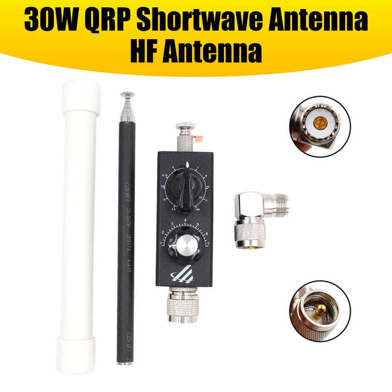 30 W QRP-Kurzwellen-HF-Antenne 5 MHz-55 MHz FM Aviation 50 M Vollband-abgestimmte Antenne