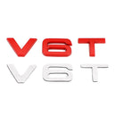 V6T Emblem -merkki Audi A1 A3 A4 A5 A6 A7 Q3 Q5 Q7 S6 S7 S8 S4 SQ5 Red