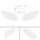 Tampa protetora da lente do farol dianteiro se encaixa Yamaha Yzf-R6 Yzf R6 98-02 Azul Genérico