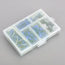 158 stk Motorsykkel Blå Transportbåndsklips Skruesett Frontrutebolt Universal