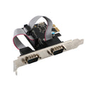 Pcie para rs232 dupla serial wch382 chip pci-express extensor placa adaptador cartão