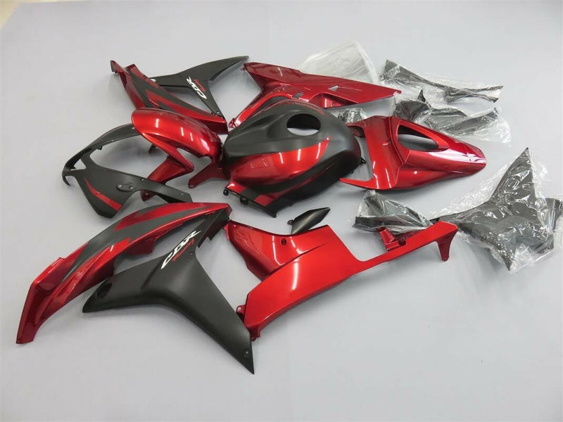 Conjunto de carenagens ABS para carroceria para Honda CBR600RR 2007 2008 vermelho preto genérico