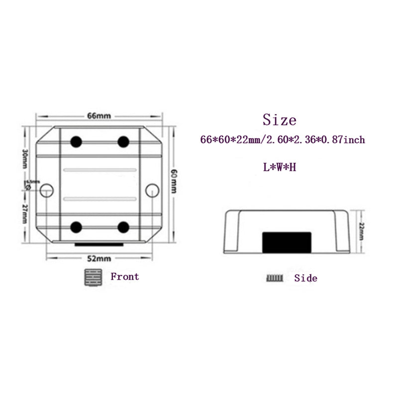 DC-DC 12V-13,8V 3A 41,4W Step Up Power Supply Convertter Regulator Vedenpitävä