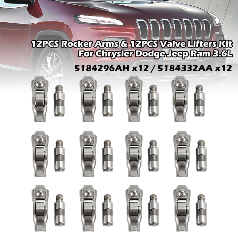 2014-2020 Jeep Cherokee 3.2L-Motoren 12-teiliges Kipphebel- und 12-teiliges Ventilheber-Kit