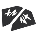 2x Protector lateral de depósito protección de depósito apto para BMW F900Xr 20+ de goma genérica negra