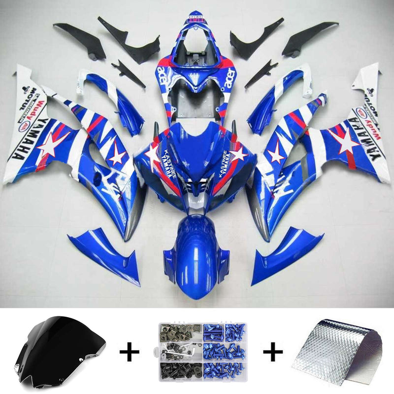 Kåpesett for Yamaha YZF 600 R6 2008-2016 Generisk