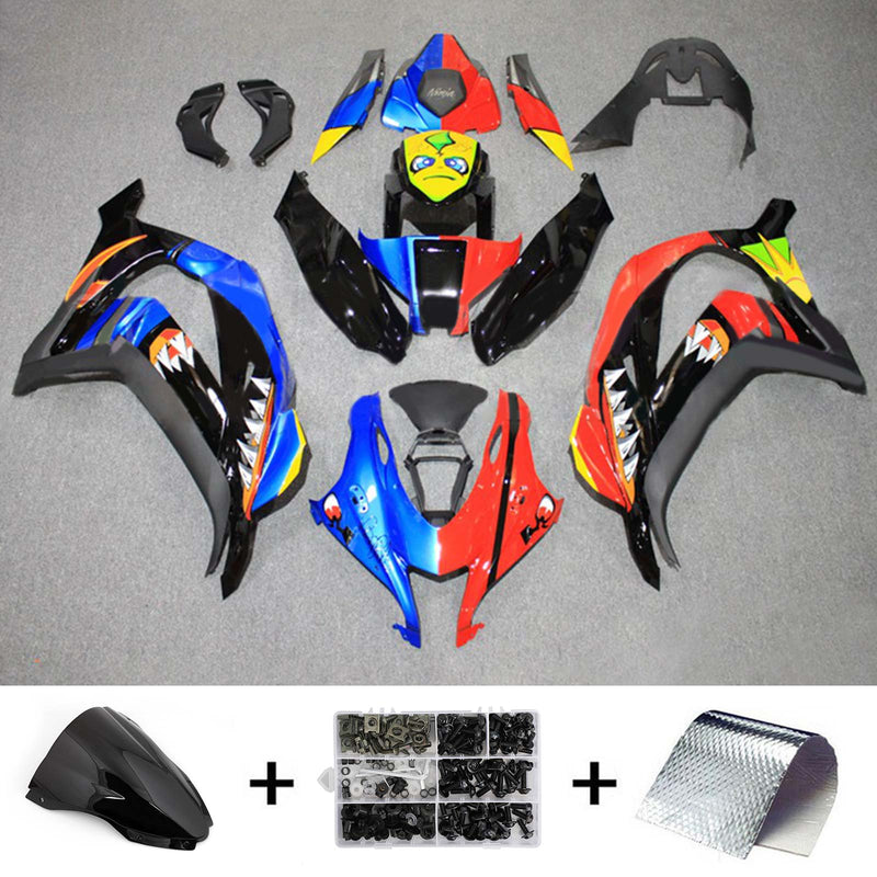 Juego de carenado Amotopart para Kawasaki ZX10R 2016-2020, carrocería, plástico, ABS