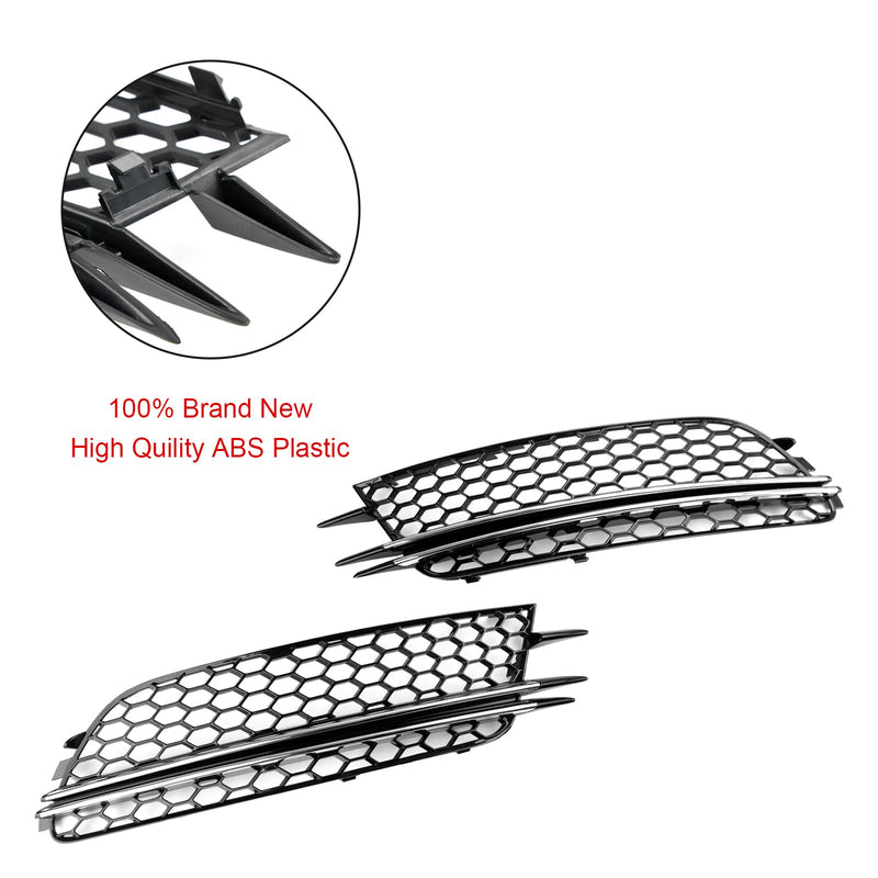 Audi A6 4G C7 2012-2015 2szt. Osłona przedniego światła przeciwmgielnego Bezel Kratka zderzaka.