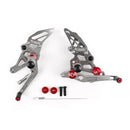 Conjunto traseiro ajustável de apoio para os pés traseiro para Yamaha MT-07 FZ-07 MT07 Generic