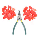 Pakke med 24 fasan fjerkræ- og kyllingegardiner med tang Peeper Vision Blocker