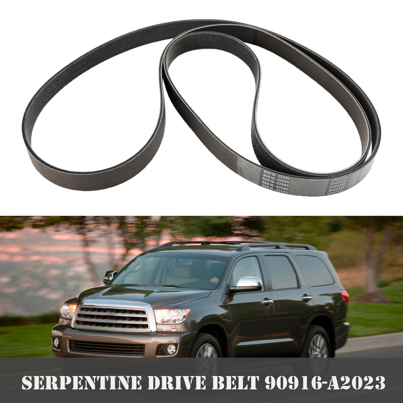 Motor Serpentine Belt 90916-A2023 för Tundra Sequoia Land Cruiser 5.7L