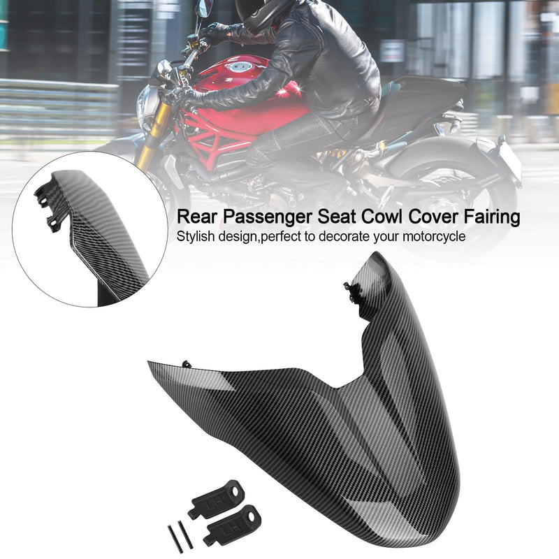 Cobertura do banco traseiro do passageiro/passageiro para Ducati Monster 797 821 1200 Generic