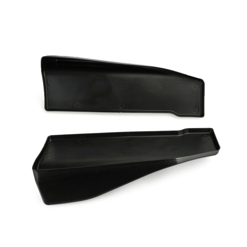 2 stk 35 cm skjørtspoiler bakleppeforlengelse rocker splitter winglet wings svart generisk