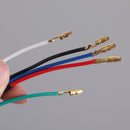 5palcový motocyklový světlomet Chrome Halo Ring DRL pro Cafe Racer Custom Bike