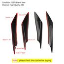 4 Stück Universal Car Front Bumper Flossen Body Splitter Spoiler Canards Gloss Black