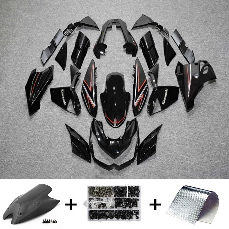 Amotopart kledningsett for Kawasaki Z1000 2010-2013 Body Plastic ABS