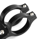 Universal 41mm strålkastarfäste Gaffel Öronkrok Cafe Racer Svart