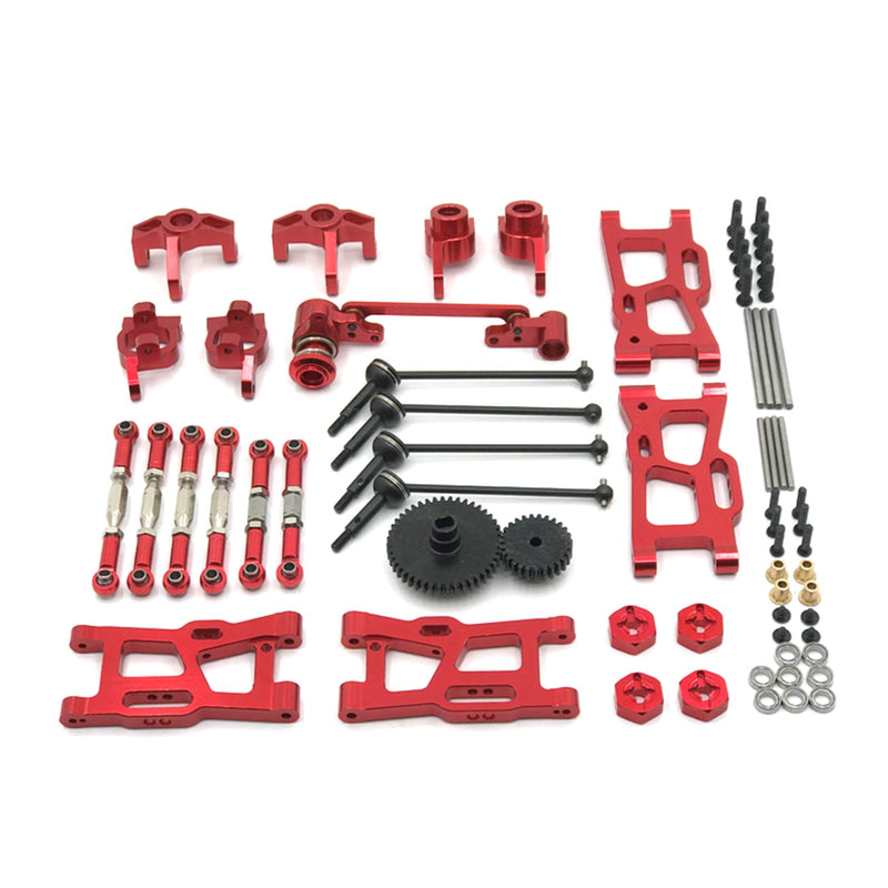 Kits de piezas de coche de control remoto, Metal 1/12 1/14, para Wltoys 144001 144002 124016 124017 124018