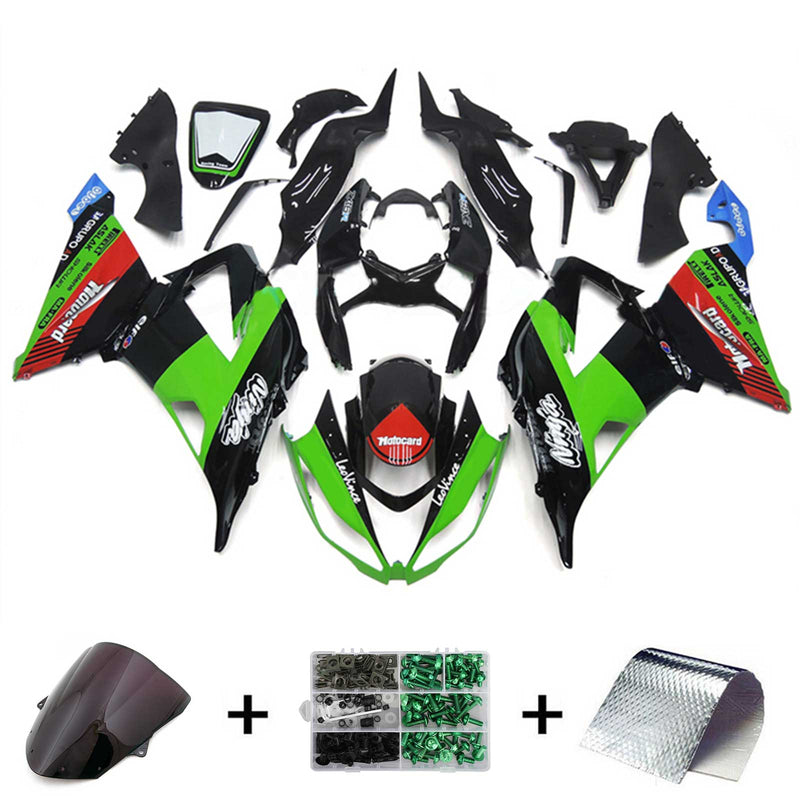 Zestaw owiewek Amotopart do Kawasaki ZX6R 636 2013-2018, nadwozie, tworzywo sztuczne, ABS