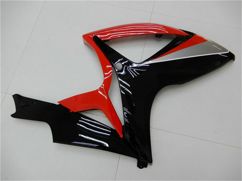 Carenagem Suzuki GSXR600/750 2006-2007 Kit plástico de injeção vermelho preto genérico