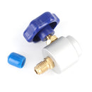 R134A kan tape ventil kølemiddel dispenser til 1/4" og 1/2" AC Freon ladeslange