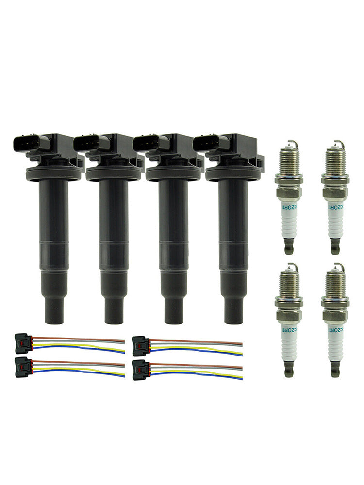 4X Tennspole + Tennplugg + Plugg UF316 90919-02240 9008019021 For Scion XA XB 1,5L Fedex Express