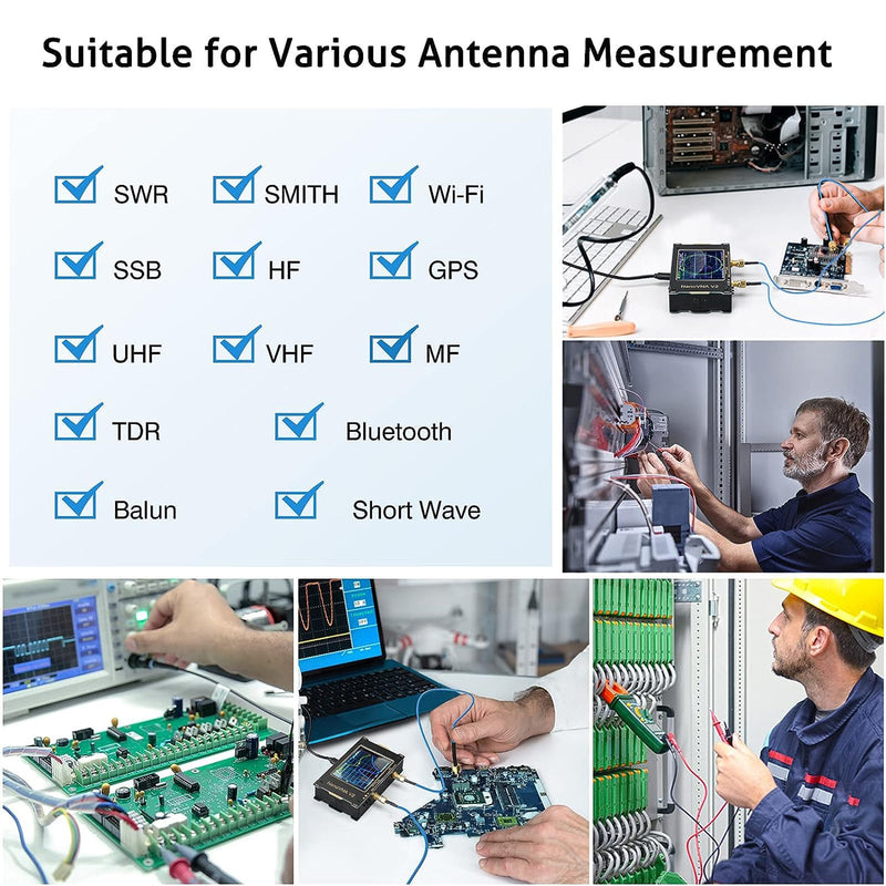 Nanovna v2 3g 3.2 "analisador de antena de rede vetorial 50khz-3ghz para ondas curtas