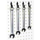 Areyourshop Peg Board Hook Kit Garage Værktøj Opbevaring Pegboard 100 styk J Krog Låsning Plast