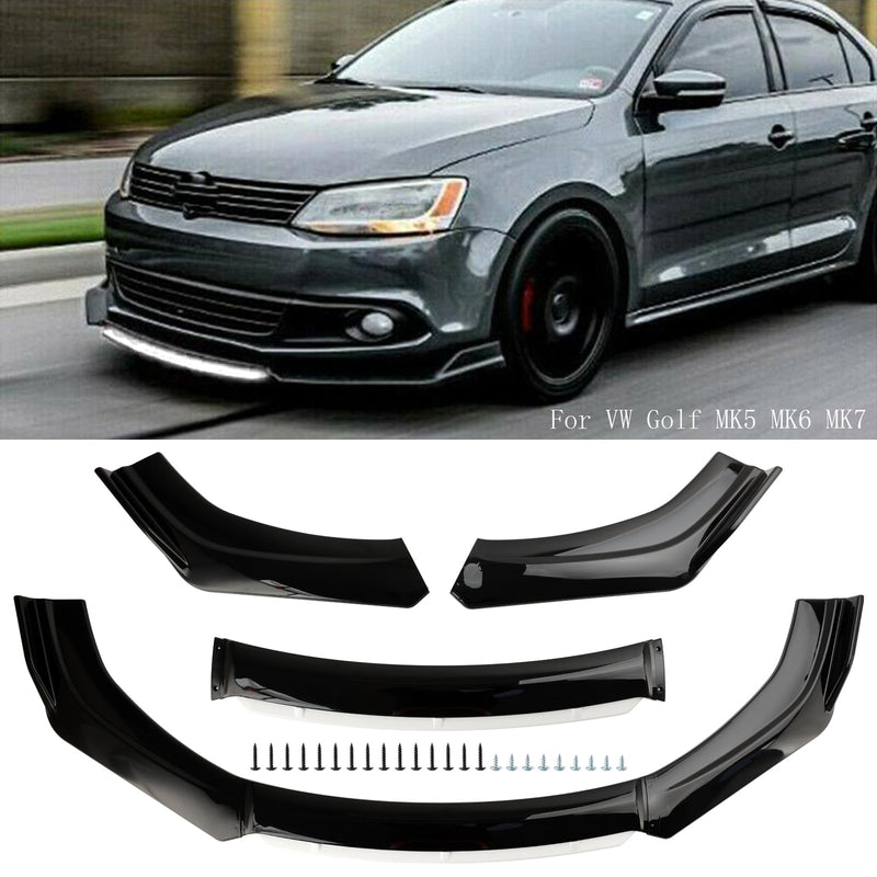 Universal Auto Frontstoßstange Lip Body Kit Splitter Diffusor Schutz Schwarz Weiß