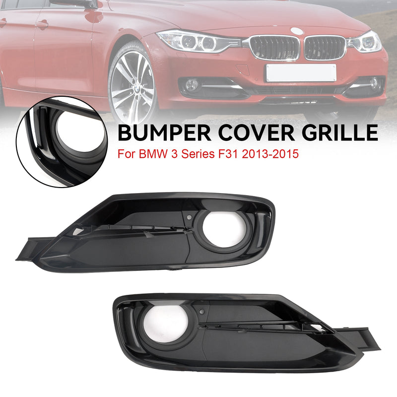 BMW 3-serie F30 F31 2013-2015 2st främre stötfångare Dimljus Grillskydd