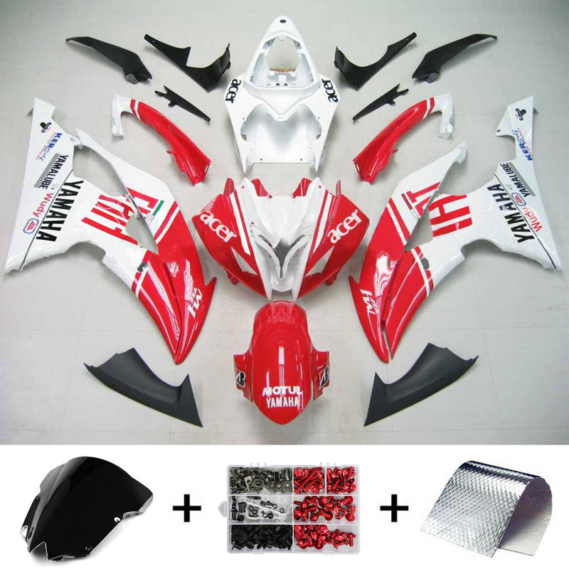 Kåpesett for Yamaha YZF 600 R6 2008-2016 Generisk