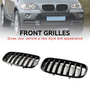 BMW X6 E71 2007–2014 / X6 M (E71) 2009–2014 / X6 Hybrid E72 2008–2011 Frontstoßstange, Nierengitter, Grill, glänzend schwarz