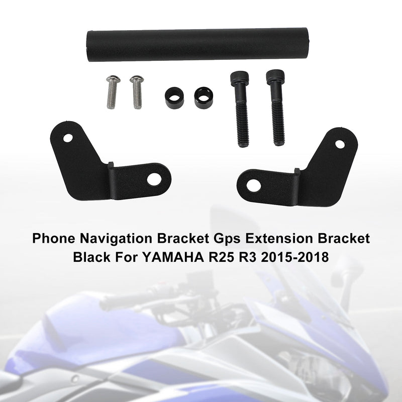 Yamaha R25 R3 2015-2018 Navigationsfäste Telefon GPS-fäste Svart