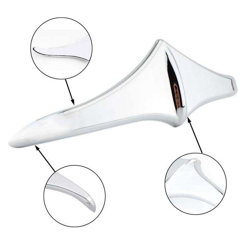 Touring FLHX FLTR Bakre frontskjerm Leading Edge Tip Trim Chrome