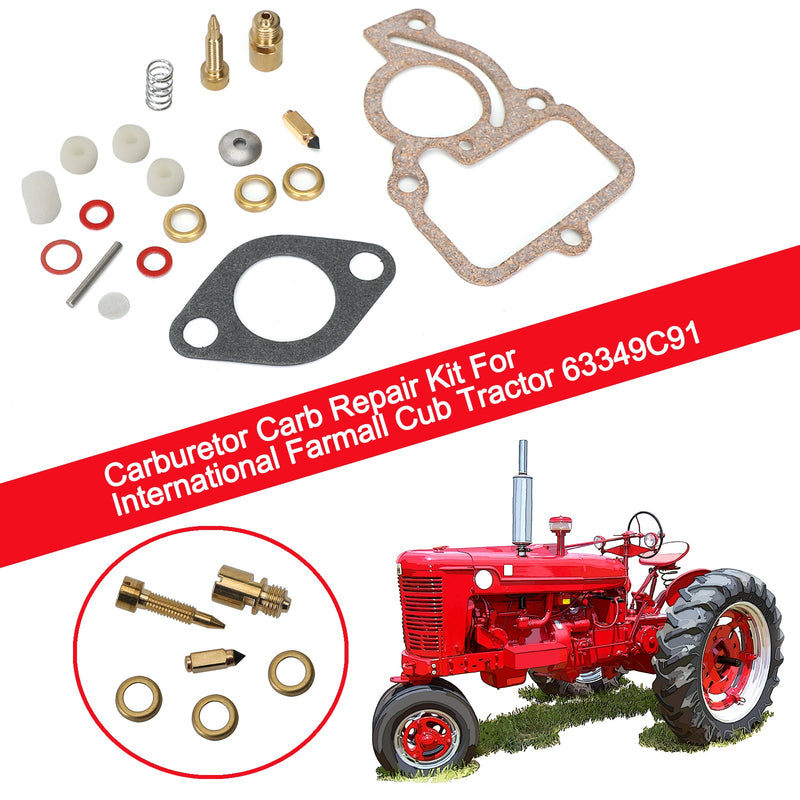 Zestaw naprawczy gaźnika do ciągnika International Farmall Cub 63349C91