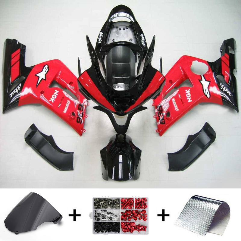 Kit de carenagem para Kawasaki ZX6R 636 2003-2004 Genérico