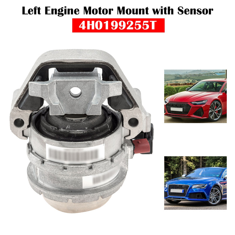 2013-2018 Audi S6 RS6 S7 RS7 4.0L Vänster motorfäste med sensor 4H0199255T