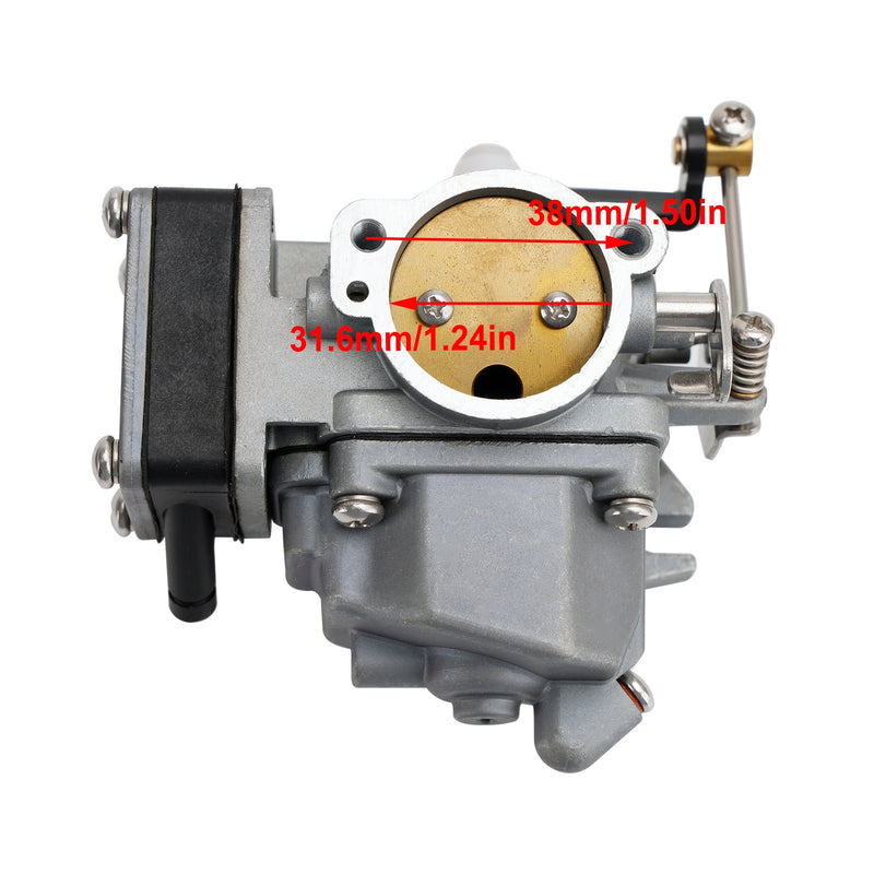 Carburador compatible con motor fueraborda Mercury Mariner de 2 tiempos 15C 9,9 DM 9,9 HP 15 HP